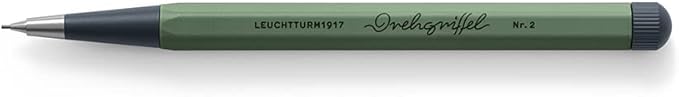 LEUCHTTURM1917 - Drehgriffel Mechanical Pencil - Refillable Writing Stylus with 0.7 mm HB Graphite Lead (Olive)