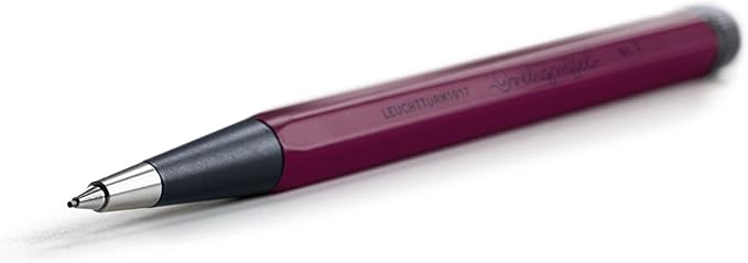 LEUCHTTURM1917 - Drehgriffel Mechanical Pencil - Refillable Writing Stylus with 0.7 mm HB Graphite Lead (Port Red)