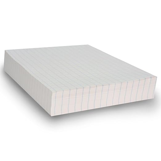 School Smart Double Sided Graph Paper, 8-1/2 x 11 Inches, 1/2 Inch Rule, White, Pack of 500 - 085279