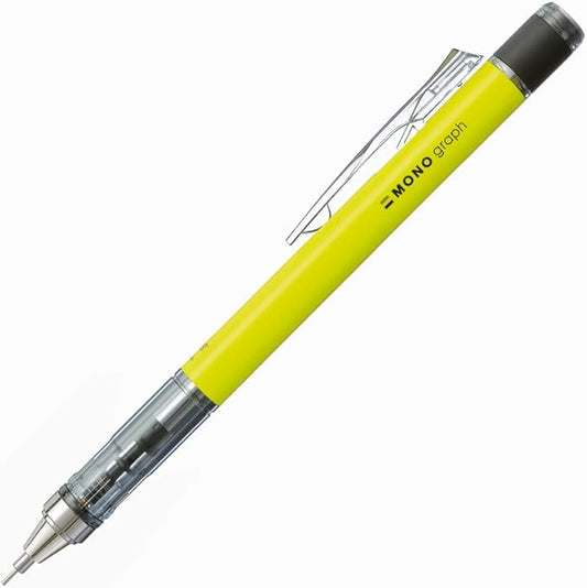 Tombow Mechanical Pencil, Monograph 0.5mm, Neon Yellow (DPA-134C)