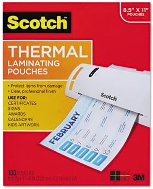 Scotch Thermal Laminating Pouches Premium Quality, 5 Mil Thick for Extra Protection, 20 Pack Photo Size Laminating Sheets, Our Most Durable Lamination Pouch, 3.7 x 5.2 inches, Clear (TP5902-20)