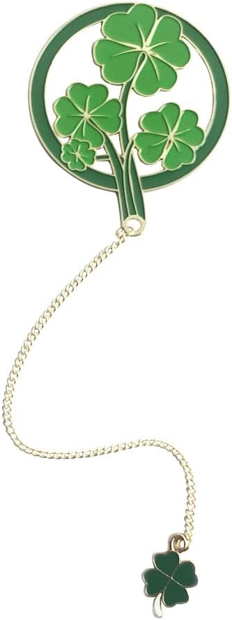 Bookmarks for Book Lovers Book Marks for Reading Women Birthday Graduation Christmas Gifts for Her Cute Metal Bookmark Book Markers Stocking Stuffers for Teens (Lucky Leaf)