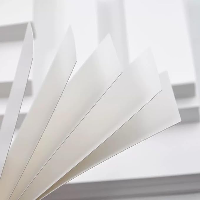 100 Sheets White Cardstock Thick Paper - Blank Heavy Weight 350gsm Cover Card Stock for Invitations,Stationery Printing,Scrapbooking,Crafts,DIY Cards, Paper Crafting (12x12 Inches)