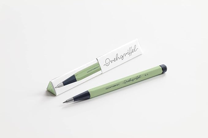 LEUCHTTURM1917 - Drehgriffel Mechanical Pencil - Refillable Writing Stylus with 0.7 mm HB Graphite Lead (Sage)