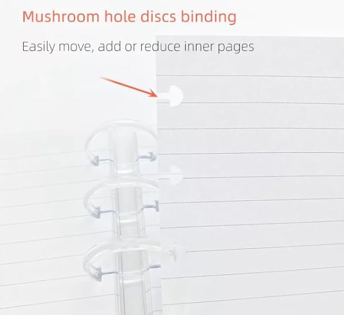 Discbound Expansion Discs, Suitable for Customized Disc Bound Notebooks Planners Journals Binders Scrapbooking, Clear, Plastic, Pack of 11 (1.5 Inch (38mm))