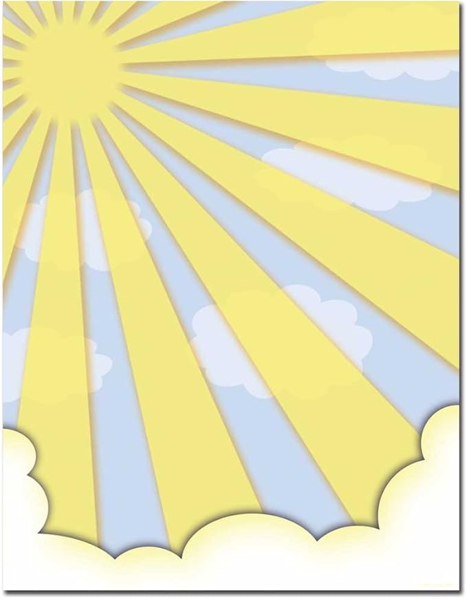 Sun Shiny Day Letterhead Laser & Inkjet Printer Paper, 100 pack