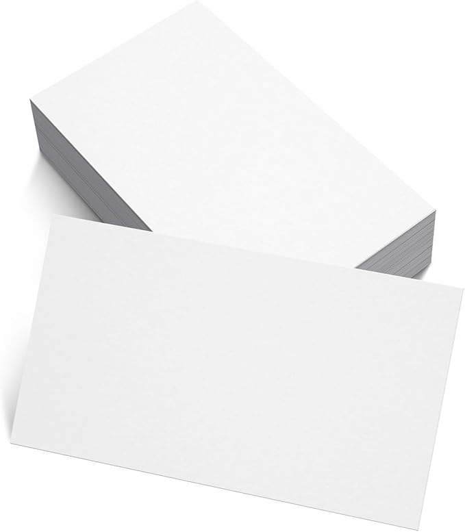 100 Sheets White Cardstock Thick Paper - Blank Heavy Weight 350gsm Cover Card Stock for Invitations,Stationery Printing,Scrapbooking,Crafts,DIY Cards, Paper Crafting (8.5x11 Inches)