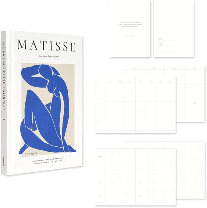 Monolike Hardcover Henri Matisse Diary, HENRI MATISSE JOURNAL Ⅰ - Academic Planner Weekly & Monthly Planner