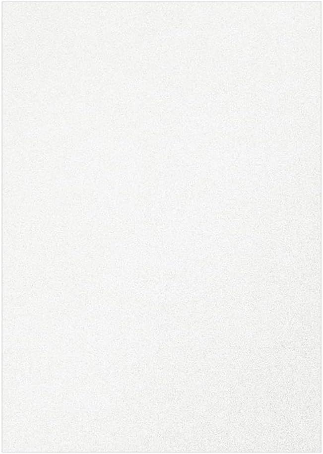 Baisunt 20 Sheets White Glitter Cardstock Paper for DIY Art Project, Scrapbook, Birthday Wedding Party Decoration 250GSM(8x12 In, Non Adhesive)