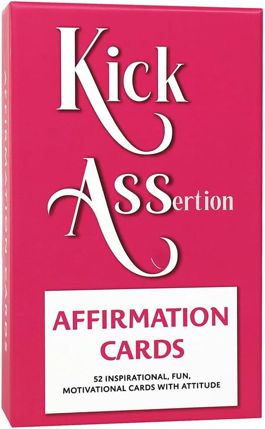 VAPARA DESIGNS KickAss Affirmation Cards For Women with Stand - Sweary Motivational And Inspirational Cards - Funny Gift For Women