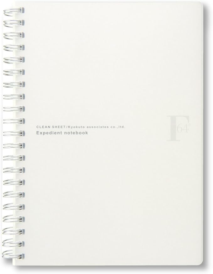 Kyokuto FOBCOOP PTW03B6W Ring Notebook, Plain, B6, White 5