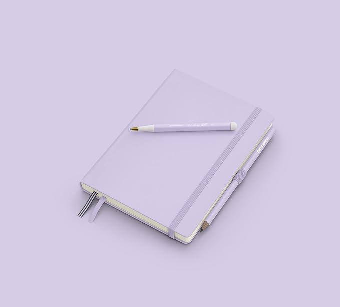 LEUCHTTURM1917 - Drehgriffel Writing Pen (Lilac) - Ballpoint Pen with Royal Blue Ink Included