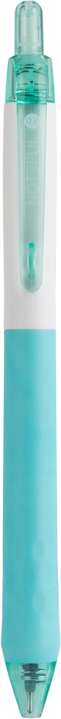 Retractable Semi Gel Pens Clicker, Fine Point 0.7 mm, Premium Comfort Grip for Smooth Writing Planner and School Supplies (Black, 1 Count (Pack of 8))