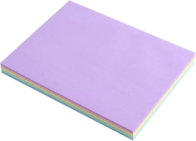 Vanpad Sticky Notes 6x8 in Pastel Post Stickies Super Sticking Power Memo Pads Strong Adhesive, 5 Pads/Pack, 28 Sheets/pad