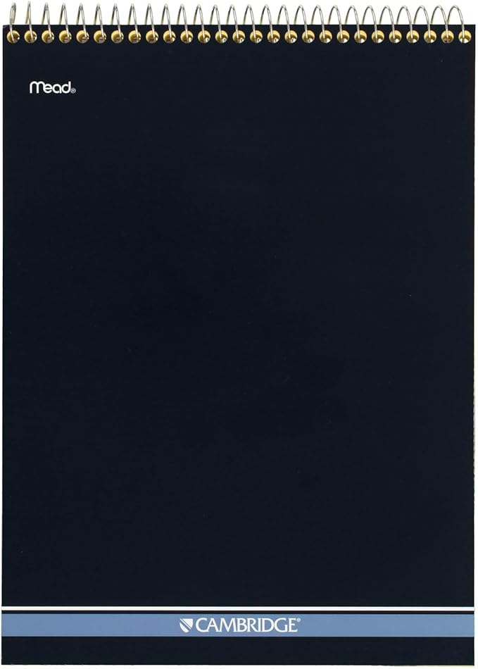 Mead Legal Pad Writing Pads, Top Bound, Wide Ruled Paper, 8-1/2" x 11", 70 Sheets, Great for Use as Home Office Supplies, Memo Pads, Note Pads, or Steno Pads, Letter Writing, Canary Yellow (MEA59880)