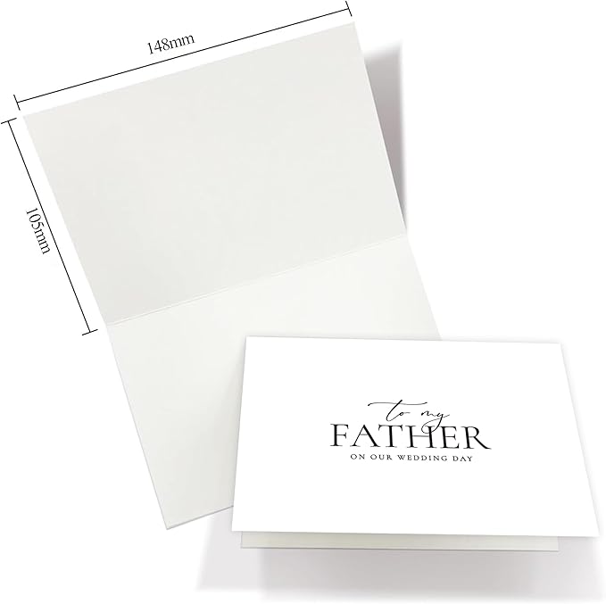 Wedding Day Card for Father, Father Of The Bride/Groom Gifts, To My Father On Our Wedding Day. (Father A)