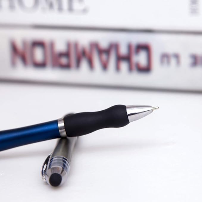 N\C Ballpoint Pens 2 in 1 Stylus Pens Medium 1mm Point Pen with Stylus Tips Black Ink Pen Stylus Pens for iPads (10 packs)