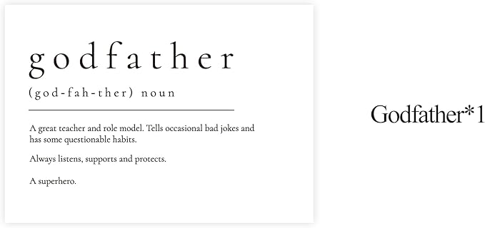 Will You Be My Godfather, God Father's Proposal Card Gifts with Envelope, Cute Gifts for Godather On Wedding Day.(Godfather A)