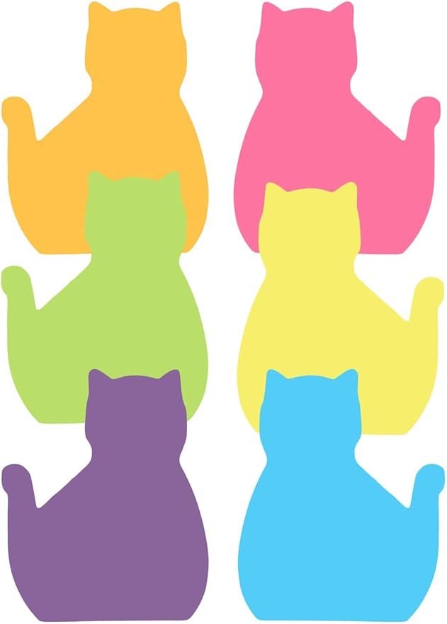 180 Sheets Cat Sticky Notes Set, Cat Lover Gifts for Women, Cute Office Supplies - Desk Accessories for Work, School, Office