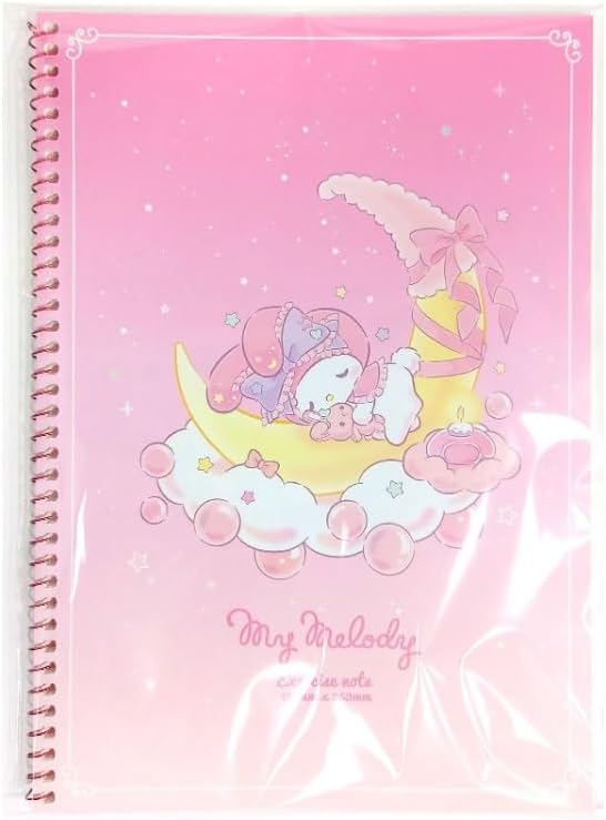 Cute Unruled Blank Spiral Notebook, About 60 Sheets, 7.3 x 10.3 Inches, About 60 Sheets (Pink)