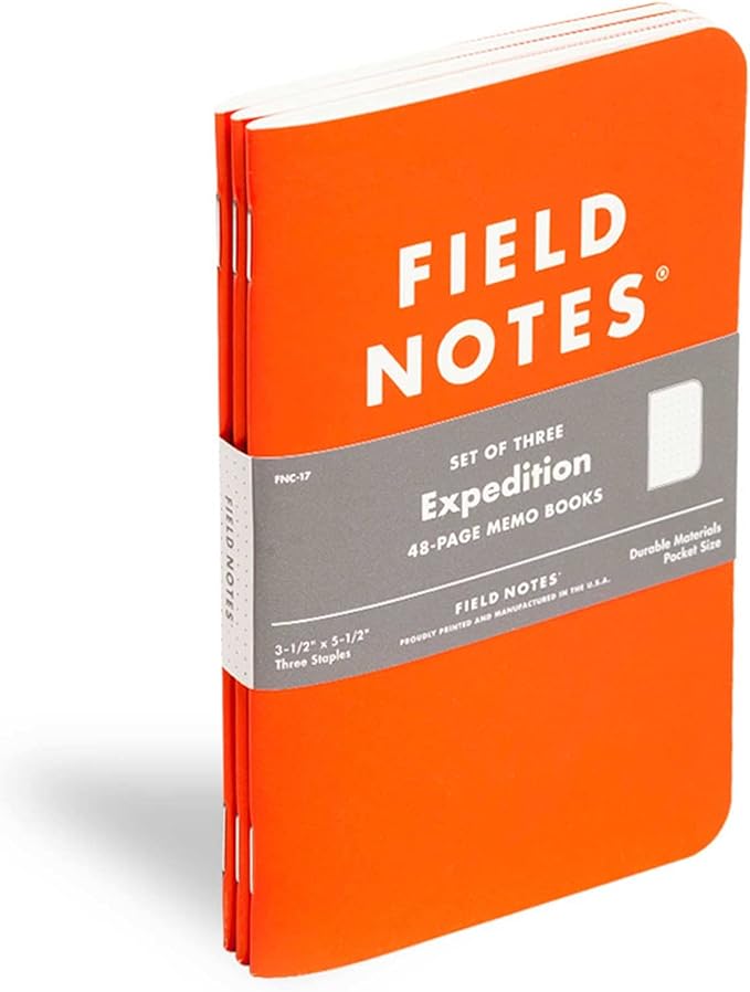 Field Notes | Expedition Edition 3-Pack | Waterproof Notebook