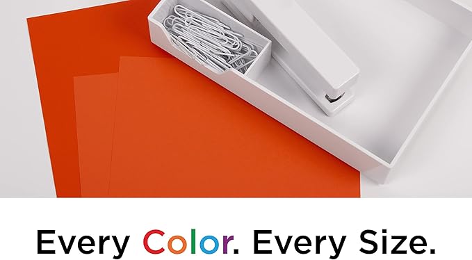 JAM PAPER Colored 24lb Paper - 90 gsm - 8.5 x 11 - Orange Recycled - 50 Sheets/Pack