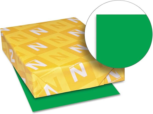 Neenah Paper 22541 Color Paper, 24lb, 8 1/2 x 11, Gamma Green, 500 Sheets
