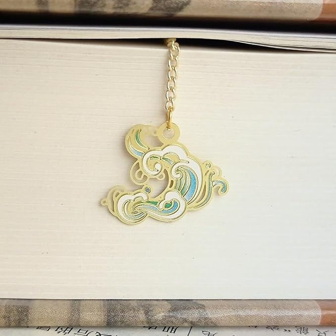 MOZART Kunai Chinese Style Brass Bookmark Classical Mythological Characters Mountain and Sea Sutra Series Creative Cultural Copper Bookmark Metal Bookmarks