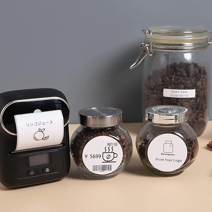 Phomemo 2 Inch Circle Label for M110/M110S/M120/M200/M220 Label Maker, Round Thermal Label for Business Labeling, DIY Logo Design,Inventory,420/3 Rolls