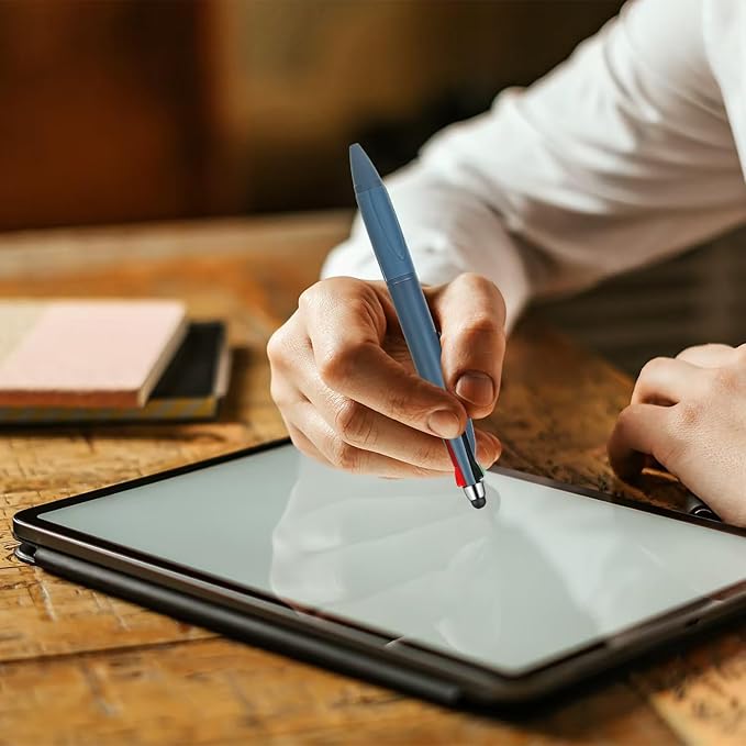 Multicolor Pen in One Multi Color Pen with Stylus Tip 4 Color Pen Nurse Accessories for Work Stylus Pens for Touch Screens 1.0mm Ballpoint Pen (9)