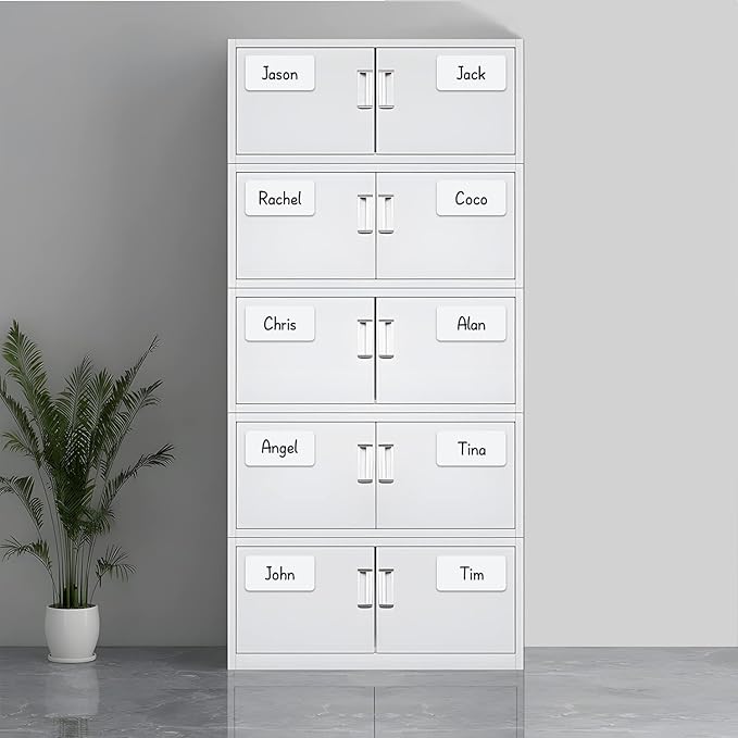 Reusable Magnetic Labels 4x2 Inch White, Dry Erase Magnetic Labels for Whiteboards,Pack of 40