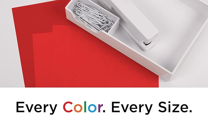 JAM PAPER Colored 24lb Paper - 90 gsm - 8.5 x 11 - Red Recycled - 100 Sheets/Pack