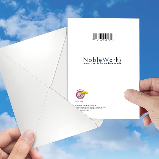 NobleWorks - Funny Birthday Greeting Card with 5 x 7 Inch Envelope (1 Card) Bday Bad for Legs Spread 5678