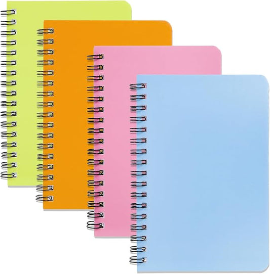 Spiral Notebook 4Pack Pocket Notebook 4.2"x 6.1" Pocket Notepad Small Notebook (4Pack Spiral Notebook-2)