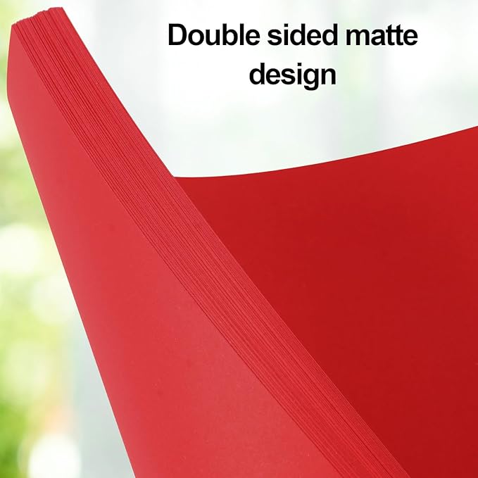 Joyberg Red Cardstock 8.5 x 11, 230gsm Cover Cardstock Paper, 85 Lb Heavy Card Stock for Printer, Card Stock Paper for Invitations, Scrapbooking, Crafts, Diy Cards, Decoration, Drawing (30 Sheets)