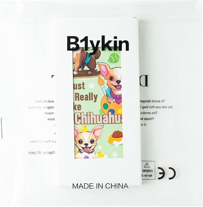 B1ykin Sticky Notes Set - Cartoon Theme Cute Self-Stick Notes Pad Teacher Appreciation Gifts, Self-Adhesive Writing Memo Pages Sticky to Do Notepad for Kids Employee School Office (Chihuahua)