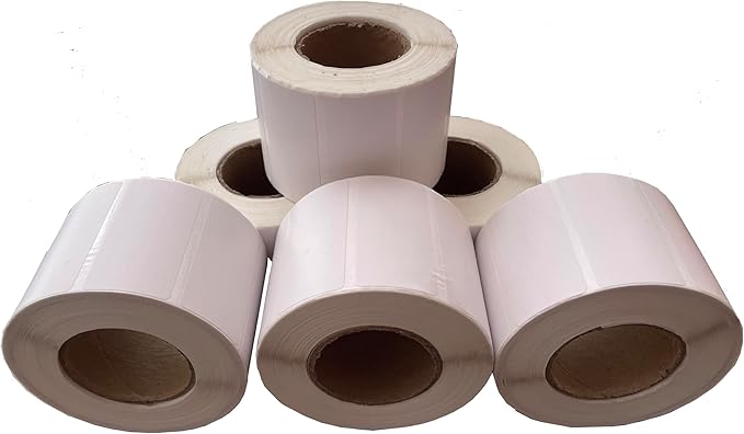 2"x1" Direct Thermal Labels, Barcode Address Shipping Thermal Label Stickers, White Thermal Printer Labels for UPC (1000 Labels/ 1roll, 6 roll, 2"x1")