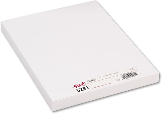 Pacon 5281 Medium Weight Tagboard, 12 x 9, White, 100/Pack