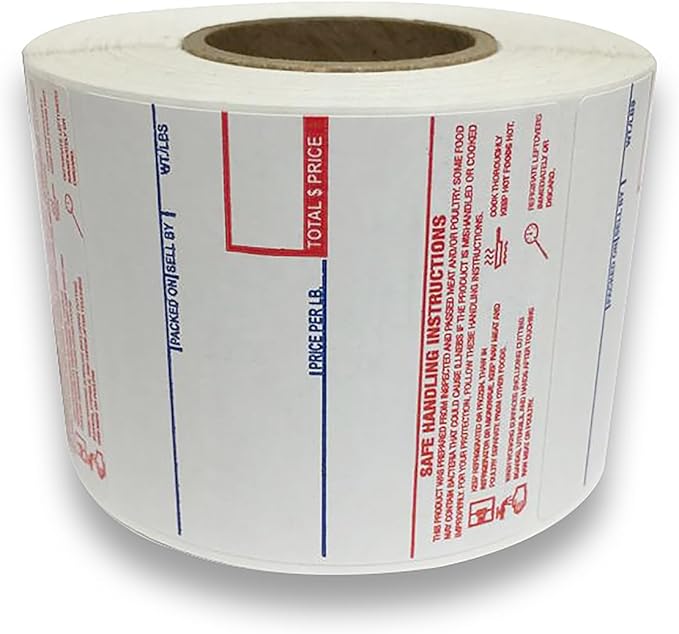 CEPRICO - CAS 8040 Scale Labels | 36 Rolls for CAS Scales | CAS lst-8040 Printing Scale Label | Quality for CAS Digital Scale | UPC Safe Handling | CAS lp 1000 | 500 Labels for Scales | Try It
