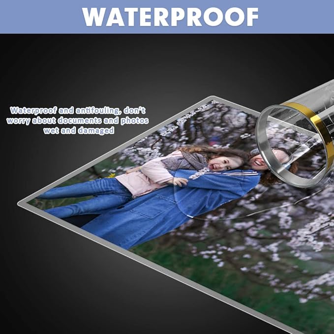 Laminating Sheets, PANDRI 100 Pack Thermal Laminating Pouches Holds 11 x 17 Inch, 3 Mil Plastic Laminator Paper 11.5 x 17.5 Inch, Clear Round Corner