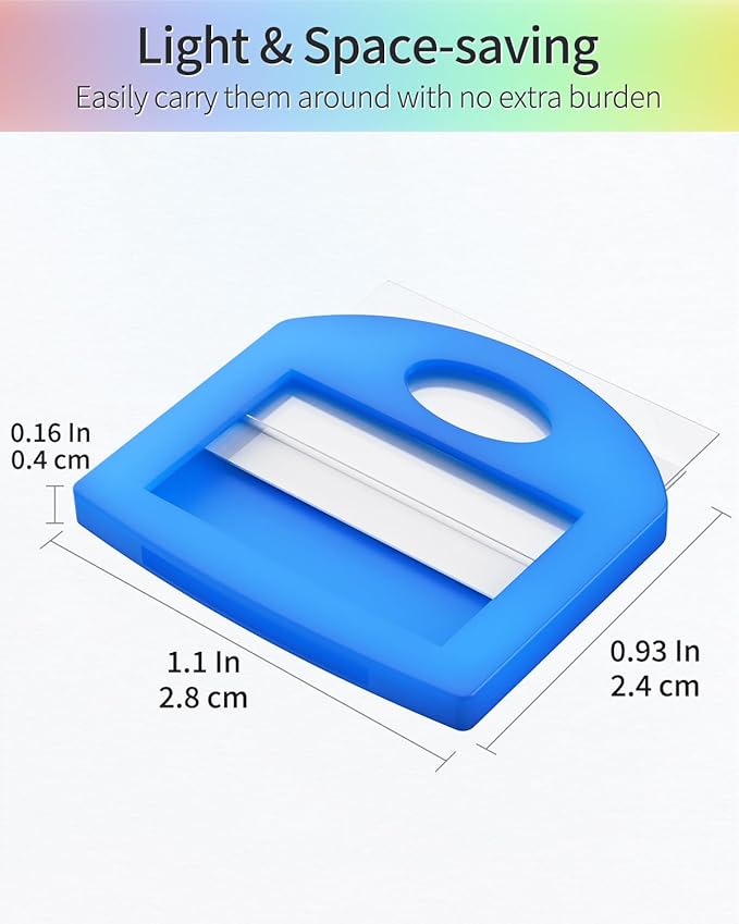 Uniclife 24 Pack Round Key Caps Covers and 24 Pack Key Cap Tags with Blank Paper Labels & Clear Windows Colorful Key Identifiers Protectors for Regular Flat House Keys (Not for Odd-Shaped Keys)