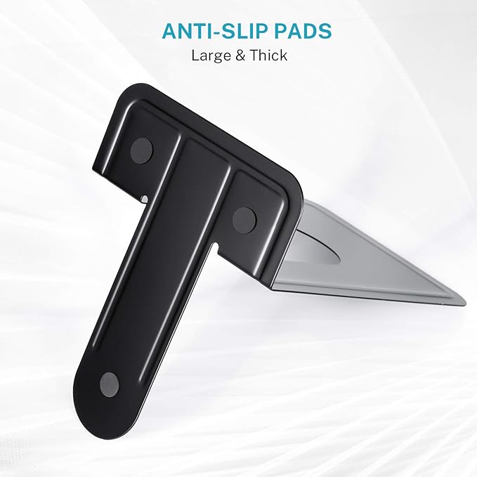 MaxGear 8.5 in Extra Large Heavy Duty Metal Book Ends, Classic Black Premium Bookends for Shelves, Non-Skid Bookend, Book Stopper for Books/Movies/CDs/Games, 8.5 x 5.9 x 7.8 in,3 Pairs