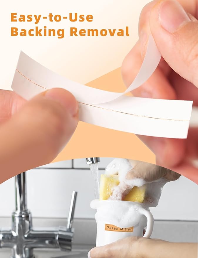 MakeID L1 E1 Q1 Label Maker Tape Refills, 5-Roll 16mm x 4m (0.63" x 13') Continuous Consumables Thermal Laminated Office Labeling Tape Replacement