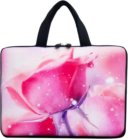 11 11.6 12 12.5 inch Laptop Carrying Bag Chromebook Case Notebook for Apple MacBook Air Samsung HP DELL Lenovo Asus (Rose)