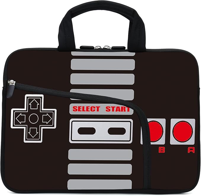 11.6" 12.2 inches Laptop sleeve Chromebook Case Ultrabook Case Notebook Sleeve Tablet Case Neoprene Handle Sleeve for Kids Men Women, Two pockets Fit Apple MacBook Air Samsung Acer HP DELL (Games-3)