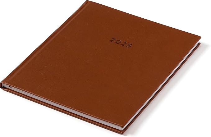 Eccolo 2025 Large Agenda Planner, 12 Month, Yearly, Monthly & Weekly Pages, Habit & Gratitude Tracker (Hardcover - 8 x 10")