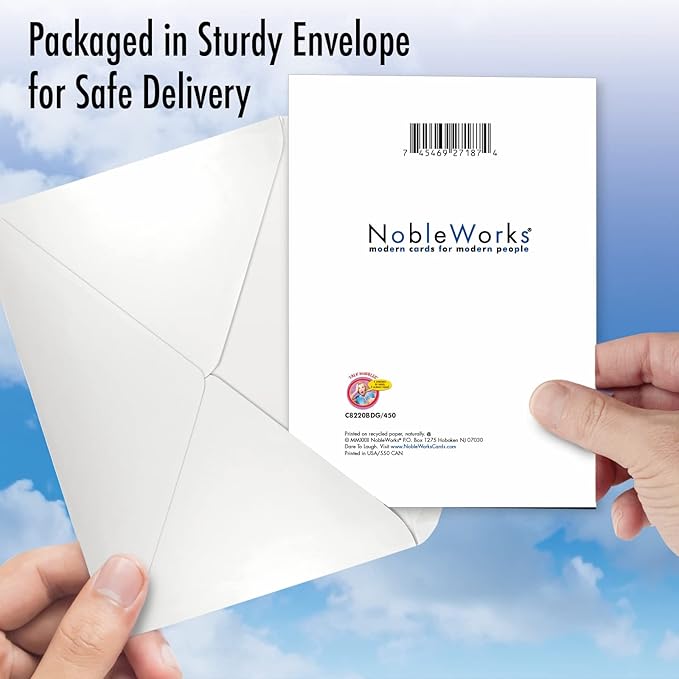 NobleWorks - Funny Birthday Greeting Card with 5 x 7 Inch Envelope (1 Card) Bday Day Off C8220BDG
