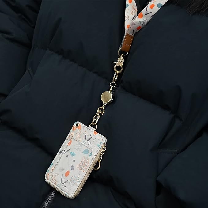 Retractable Badge Holder, Pretty Bling Pink ID Badge Reel with Retractable Cord for Name Card Keychain,Metal Retractable Key Ring for Women Nurse Teacher Student,2 Pack