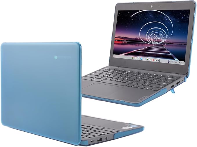 mCover Hard Case ONLY Compatible for 2024~2025 11.6" Lenovo 100E Chromebook Gen 4 (with Intel CPU and Model# 83G*) Laptop Computer (NOT Fitting Any Other Lenovo Models) - Aqua