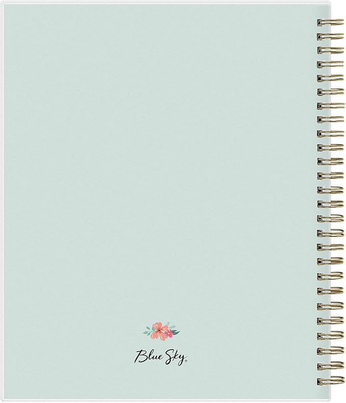 Blue Sky 2024 Weekly and Monthly Planner, January - December, 7" x 9", Frosted Cover, Wirebound, Laurel (135843-24)
